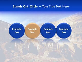 Amphitheatre Colloseum Big PowerPoint Template