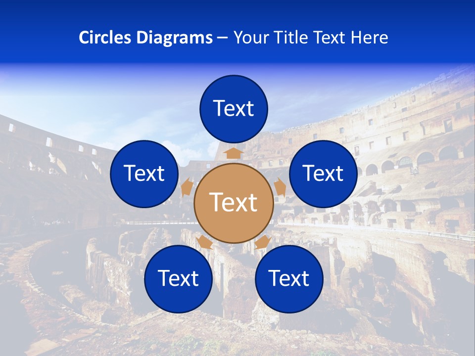Amphitheatre Colloseum Big PowerPoint Template