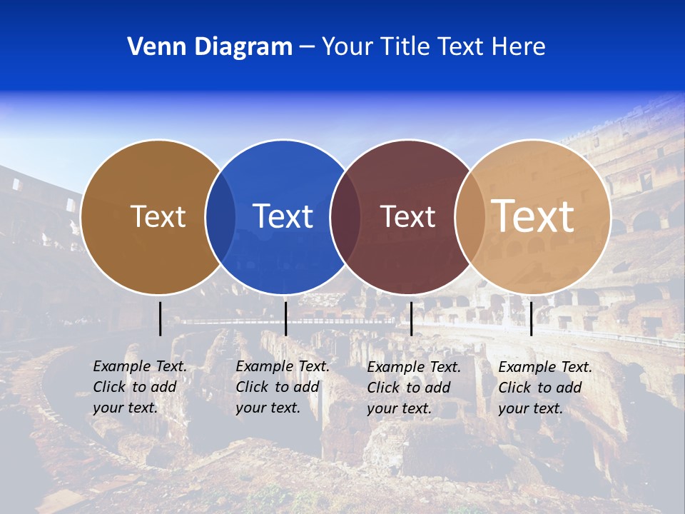 Amphitheatre Colloseum Big PowerPoint Template