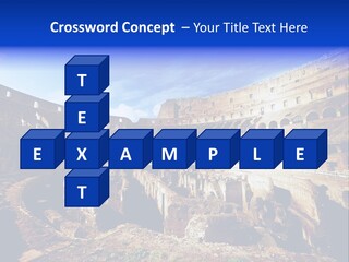 Amphitheatre Colloseum Big PowerPoint Template