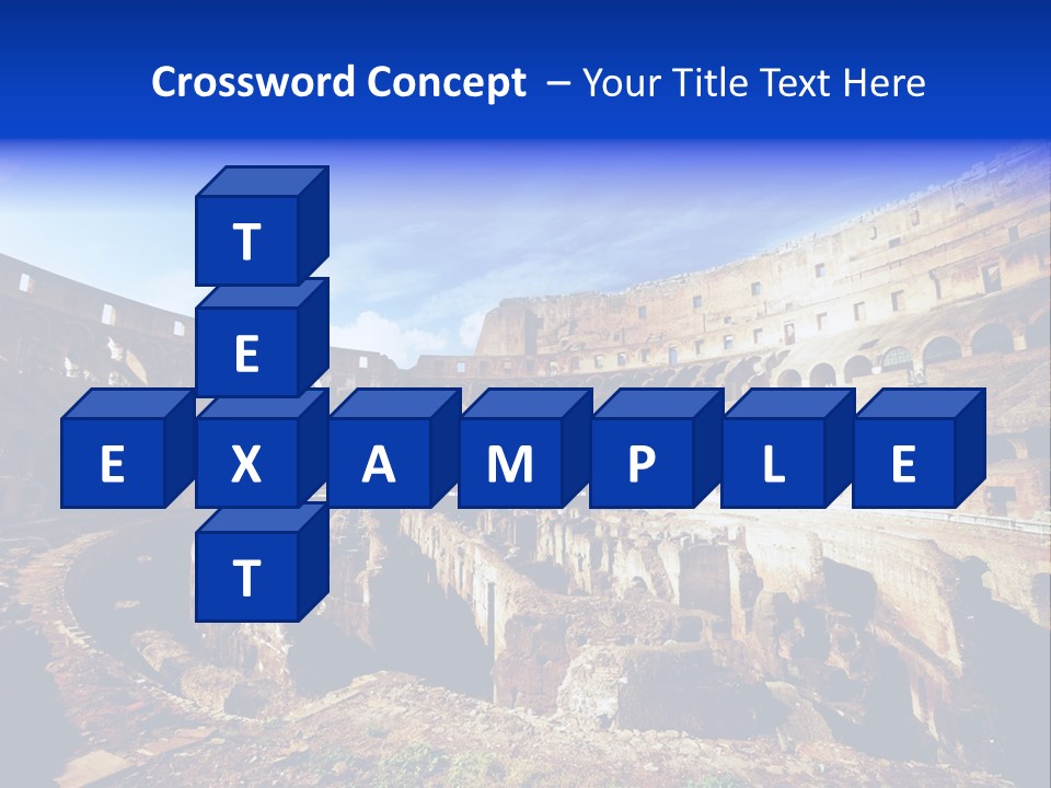Amphitheatre Colloseum Big PowerPoint Template