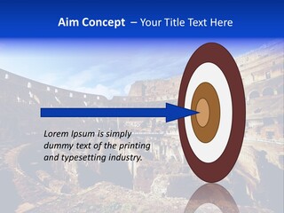 Amphitheatre Colloseum Big PowerPoint Template