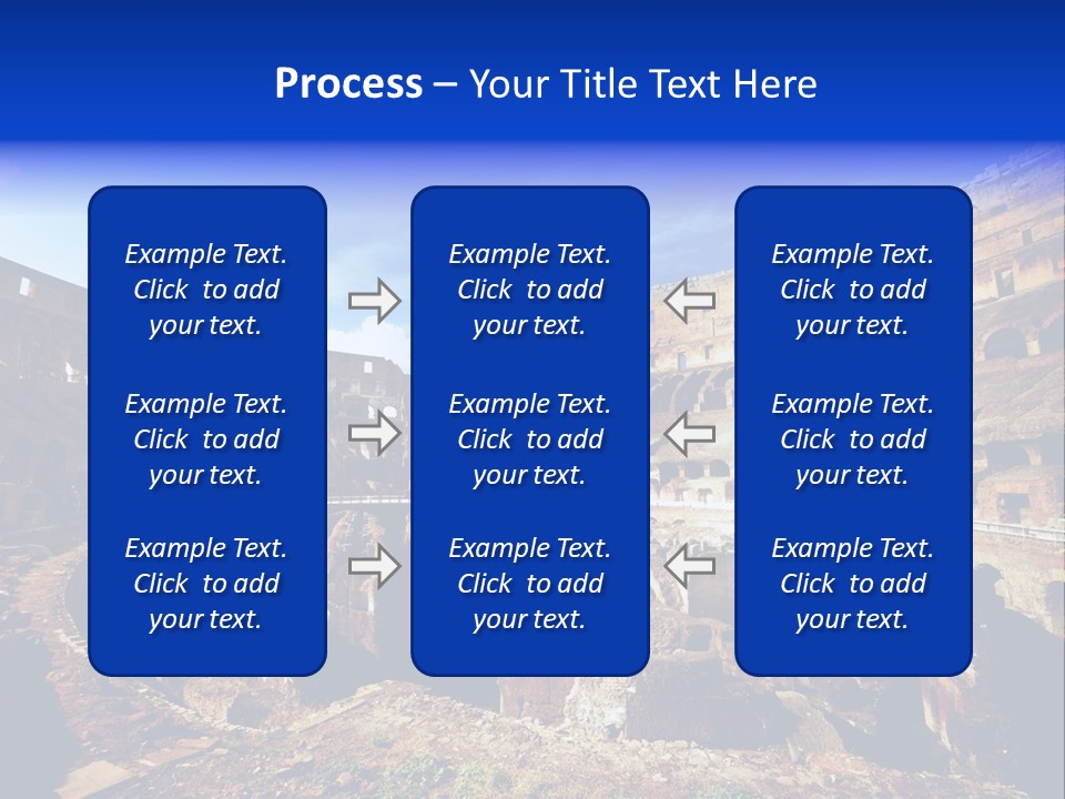 Amphitheatre Colloseum Big PowerPoint Template