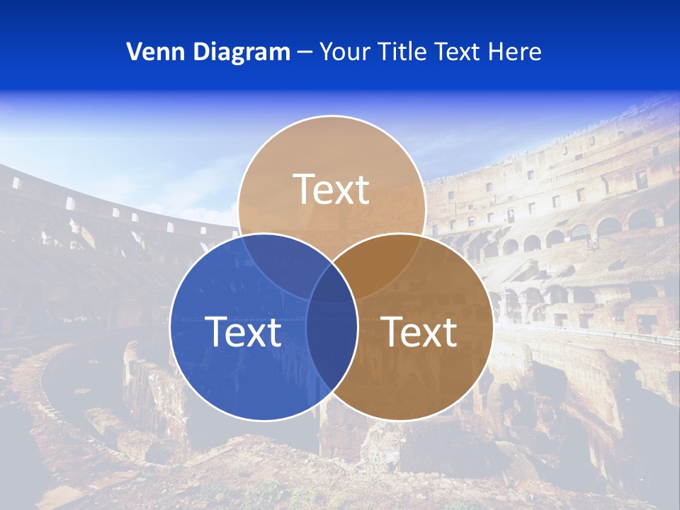 Amphitheatre Colloseum Big PowerPoint Template