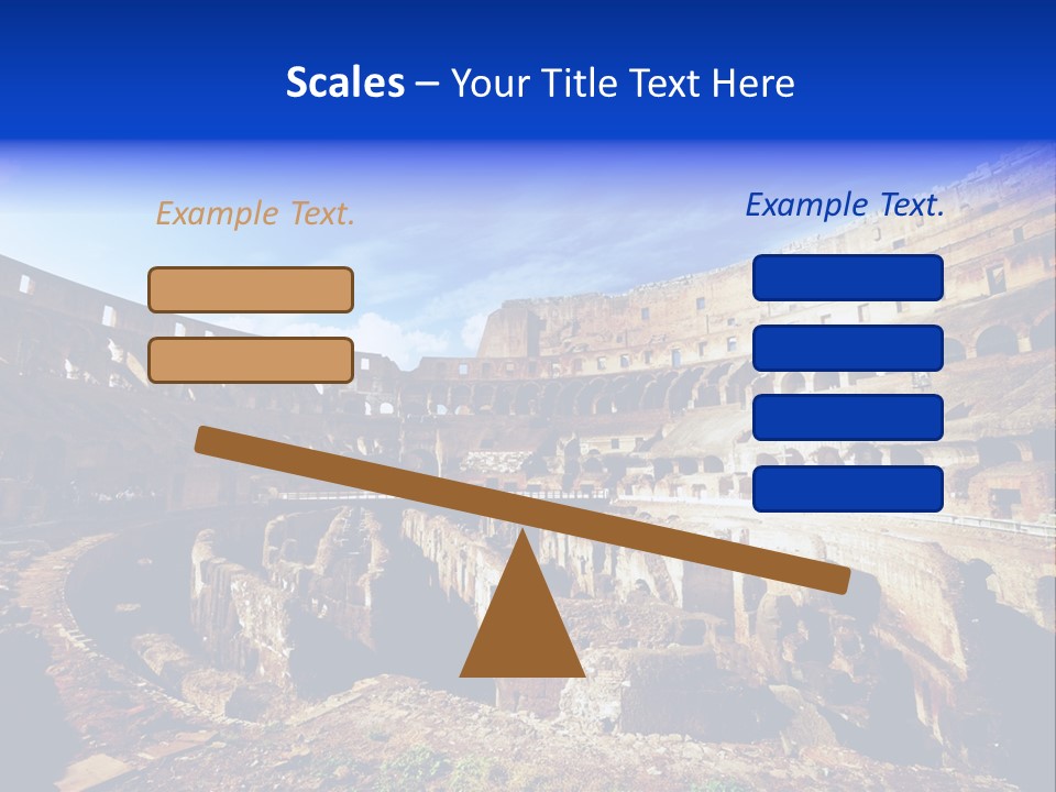 Amphitheatre Colloseum Big PowerPoint Template
