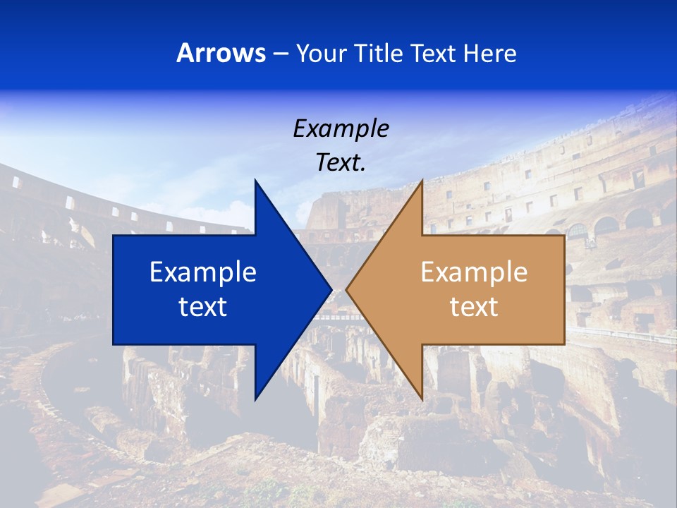 Amphitheatre Colloseum Big PowerPoint Template