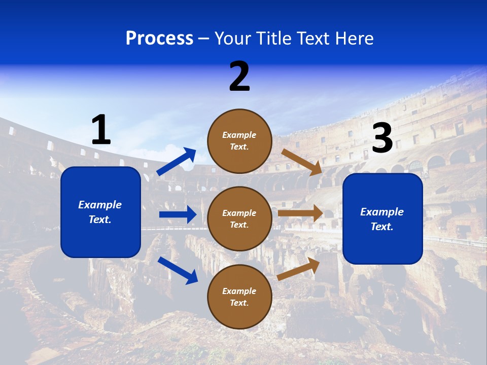 Amphitheatre Colloseum Big PowerPoint Template