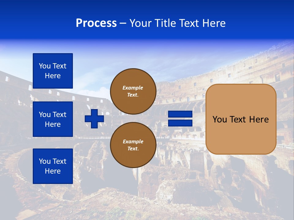 Amphitheatre Colloseum Big PowerPoint Template