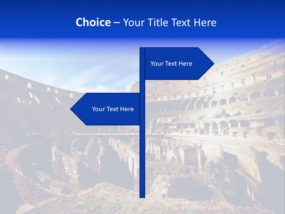Amphitheatre Colloseum Big PowerPoint Template