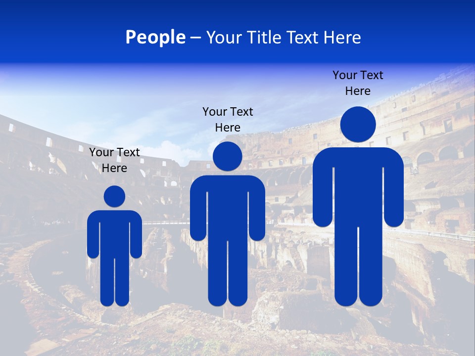 Amphitheatre Colloseum Big PowerPoint Template