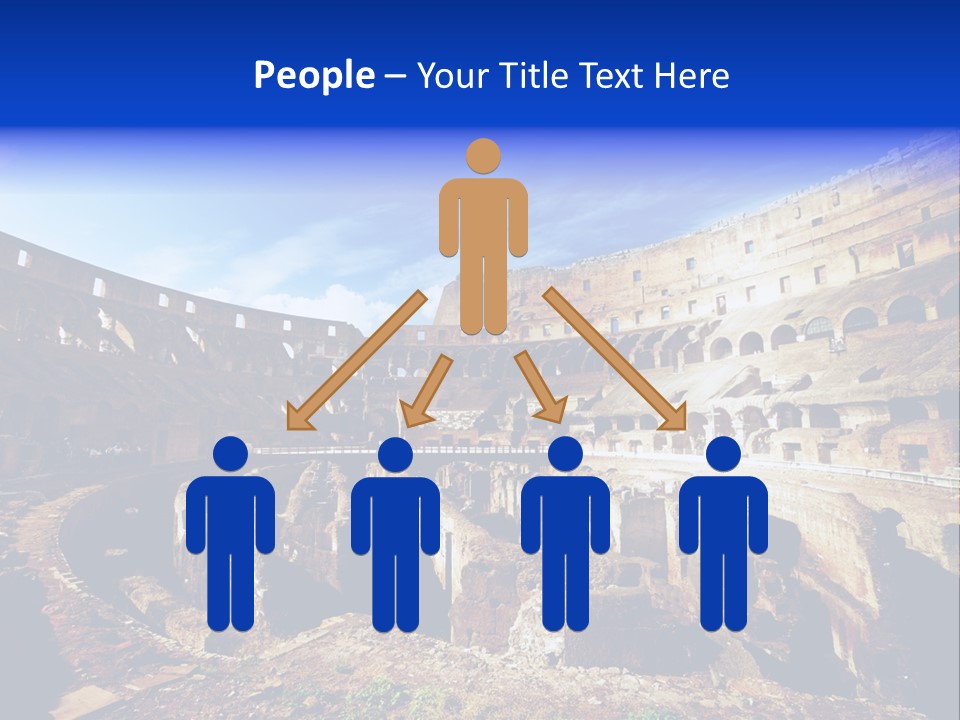 Amphitheatre Colloseum Big PowerPoint Template