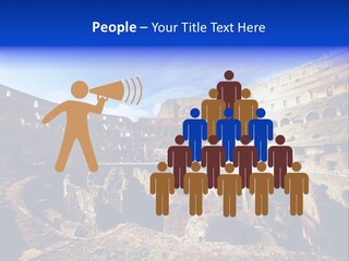 Amphitheatre Colloseum Big PowerPoint Template