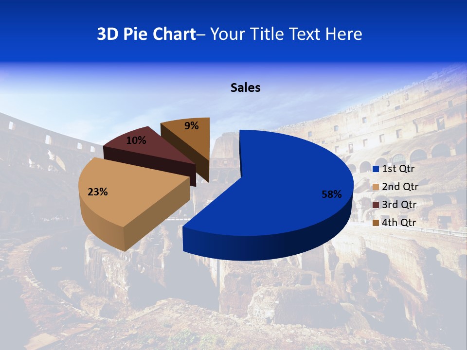 Amphitheatre Colloseum Big PowerPoint Template