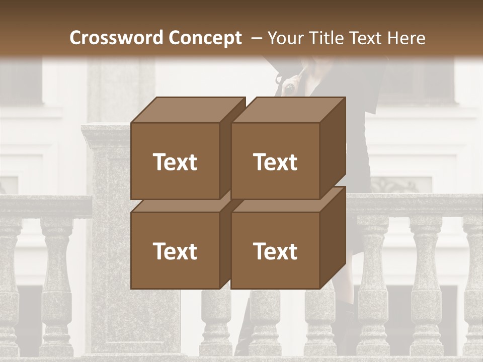 Window Lady Human PowerPoint Template