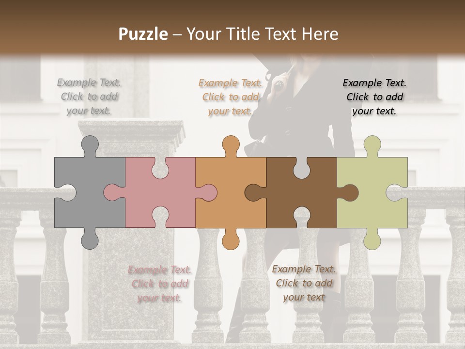 Window Lady Human PowerPoint Template