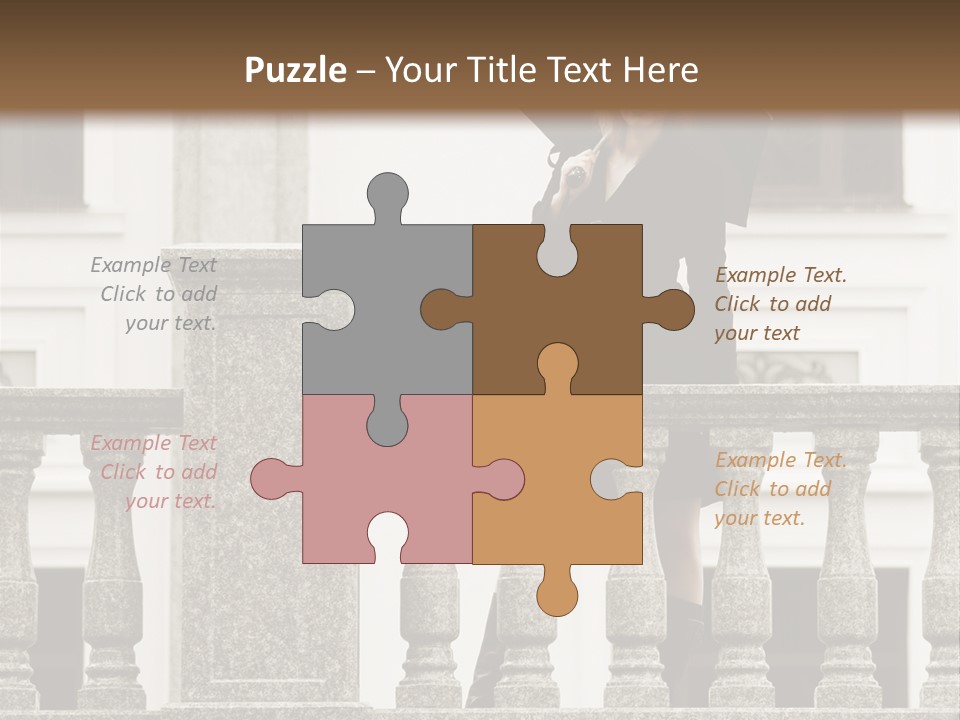 Window Lady Human PowerPoint Template