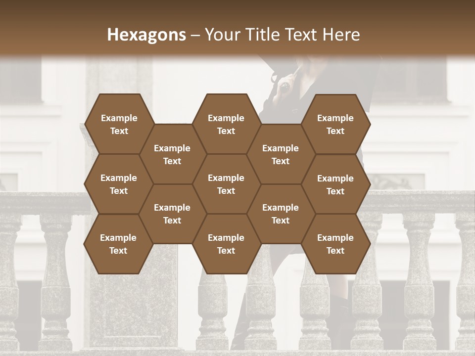 Window Lady Human PowerPoint Template