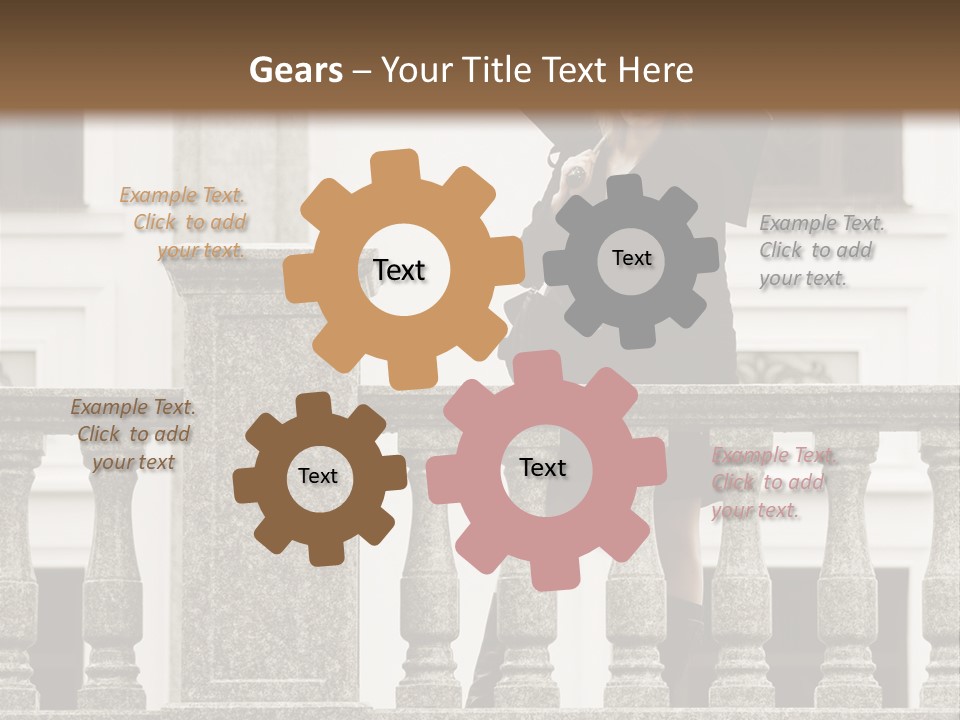 Window Lady Human PowerPoint Template