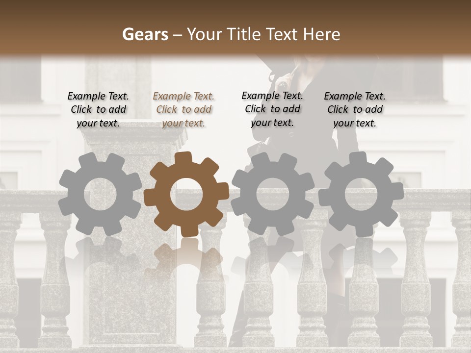 Window Lady Human PowerPoint Template