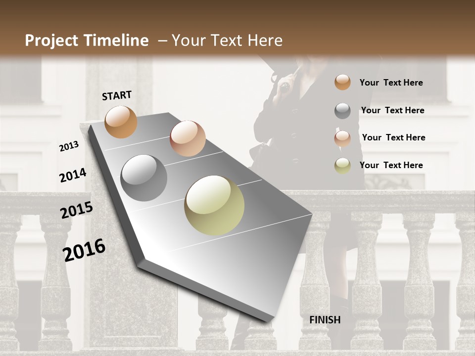 Window Lady Human PowerPoint Template