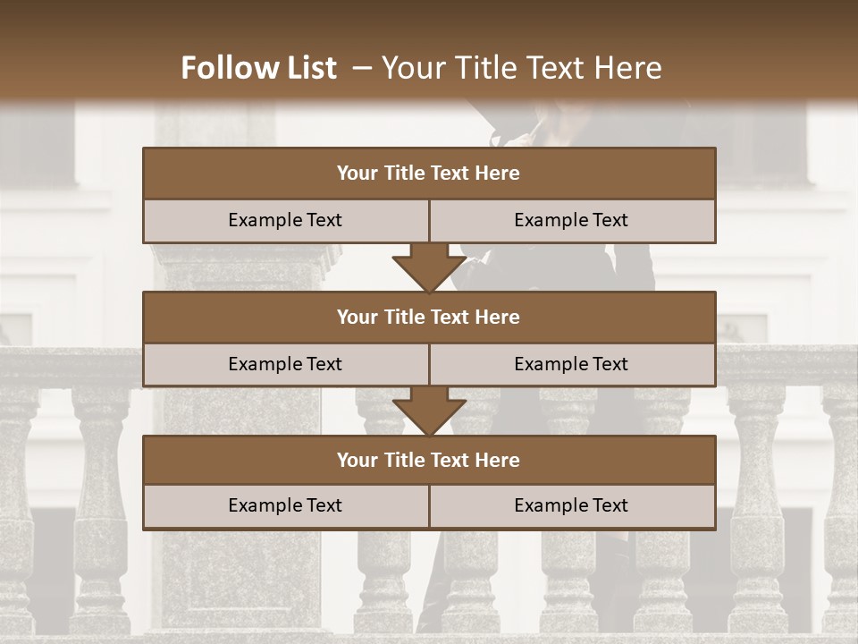 Window Lady Human PowerPoint Template