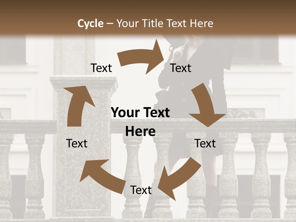 Window Lady Human PowerPoint Template