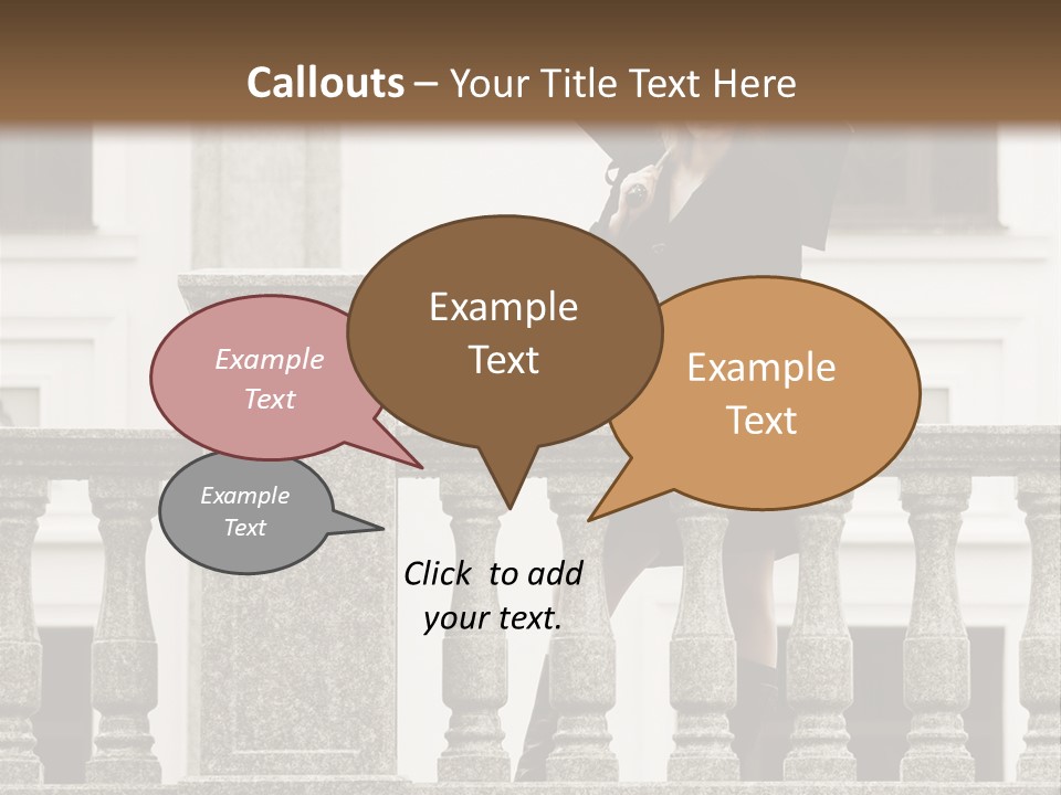 Window Lady Human PowerPoint Template
