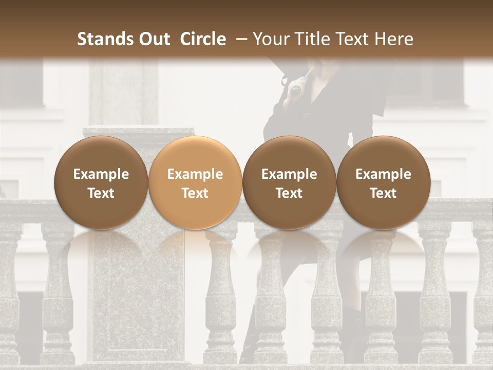 Window Lady Human PowerPoint Template