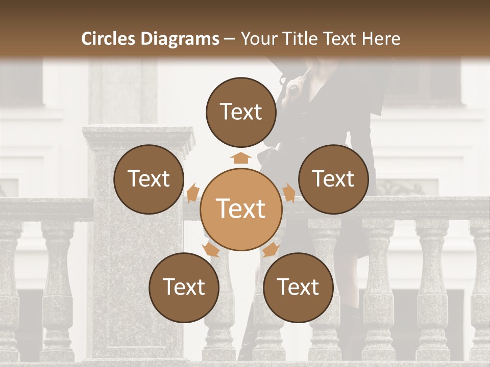 Window Lady Human PowerPoint Template