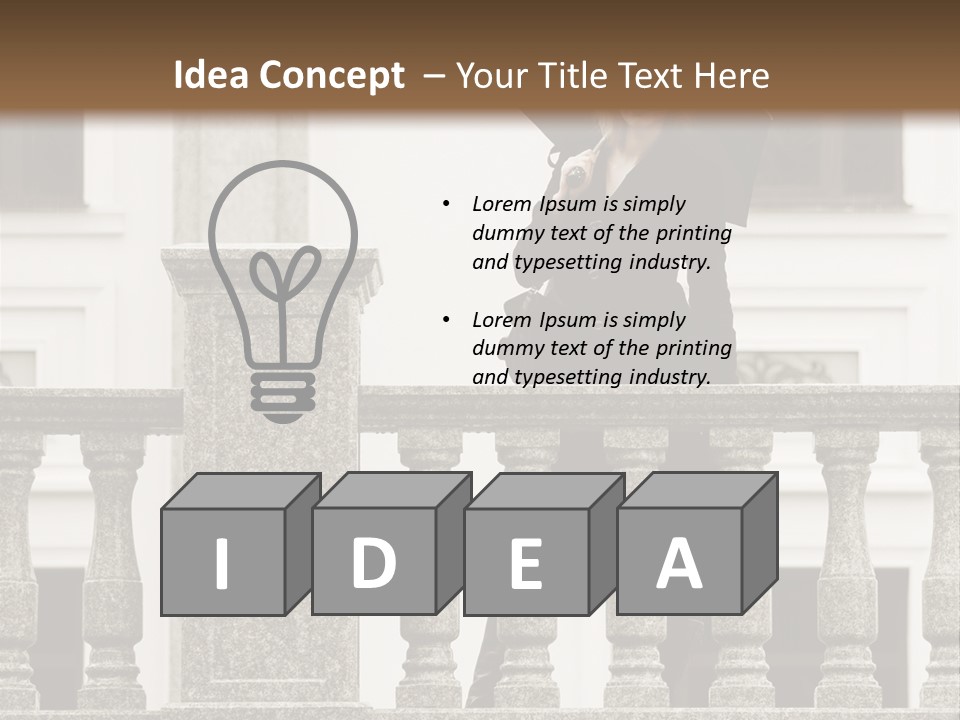 Window Lady Human PowerPoint Template