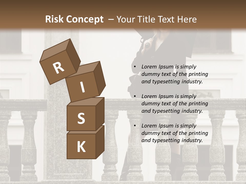 Window Lady Human PowerPoint Template