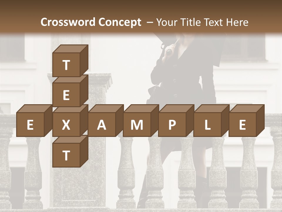 Window Lady Human PowerPoint Template