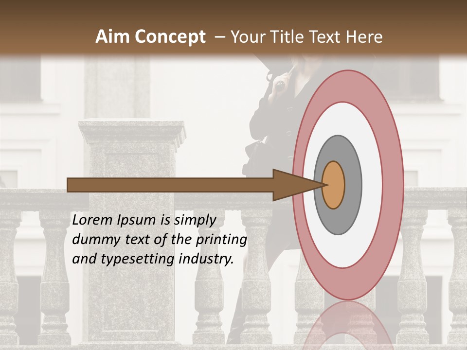 Window Lady Human PowerPoint Template