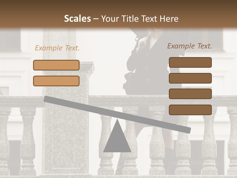 Window Lady Human PowerPoint Template