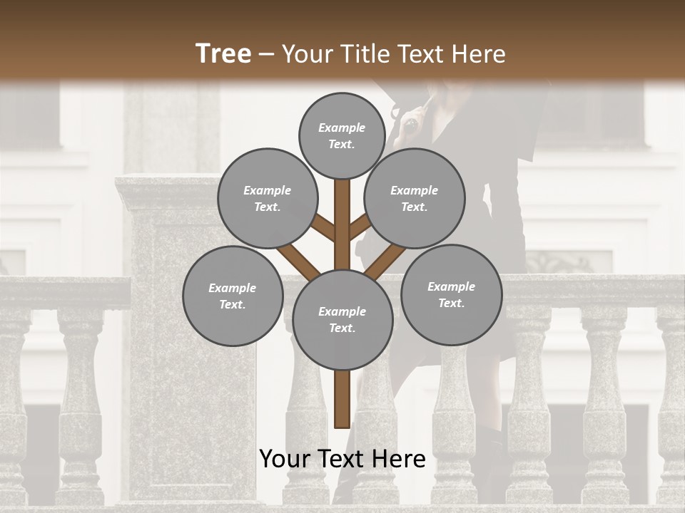 Window Lady Human PowerPoint Template