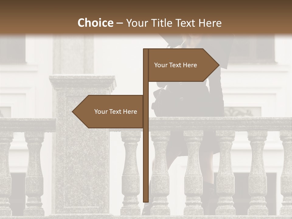 Window Lady Human PowerPoint Template