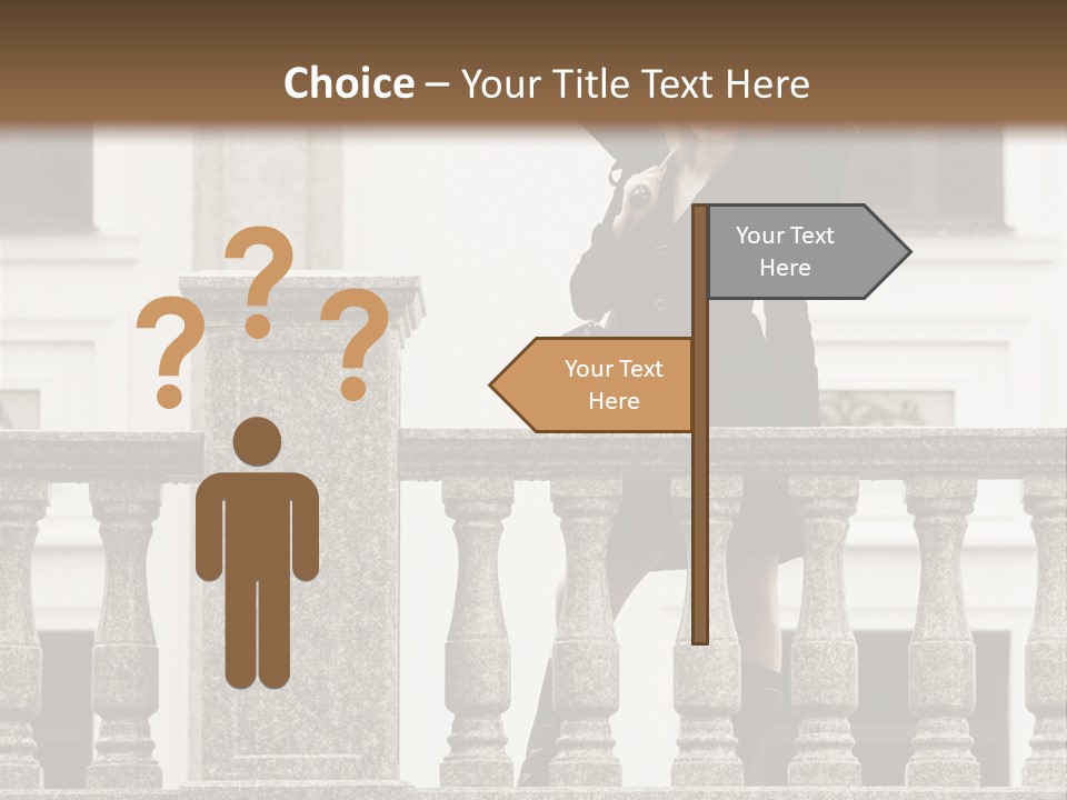 Window Lady Human PowerPoint Template