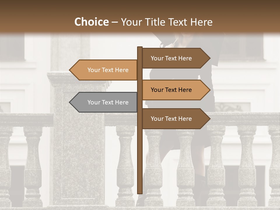 Window Lady Human PowerPoint Template