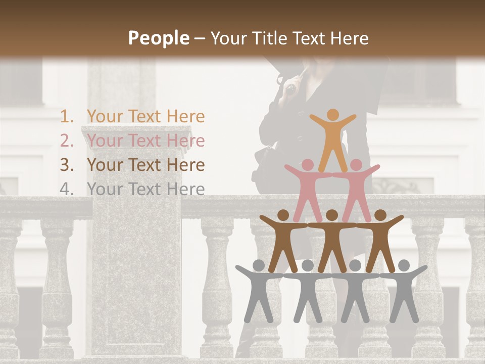 Window Lady Human PowerPoint Template