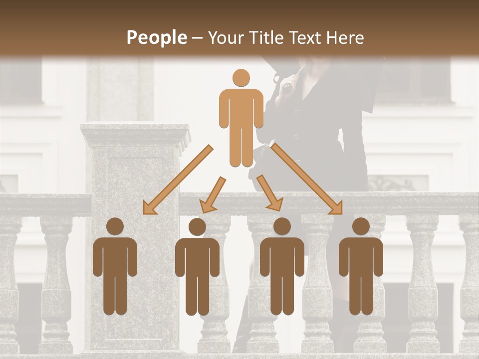 Window Lady Human PowerPoint Template