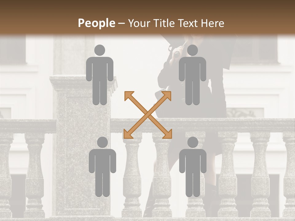 Window Lady Human PowerPoint Template