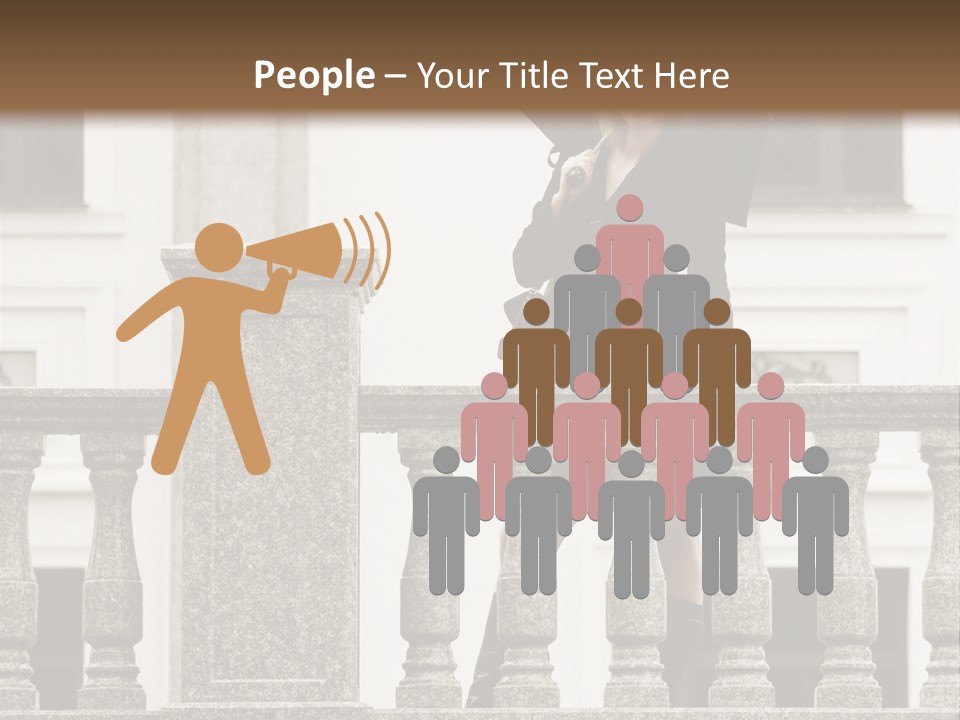 Window Lady Human PowerPoint Template