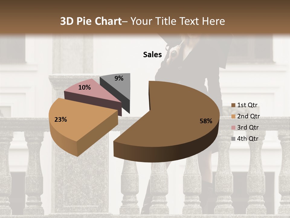 Window Lady Human PowerPoint Template