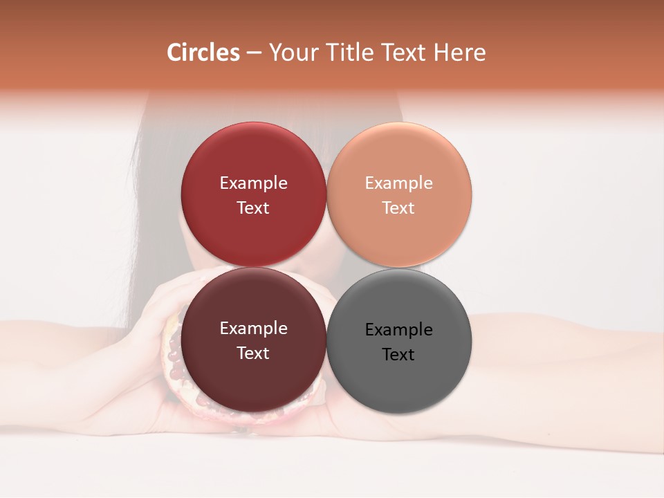 Female Hair Happy PowerPoint Template