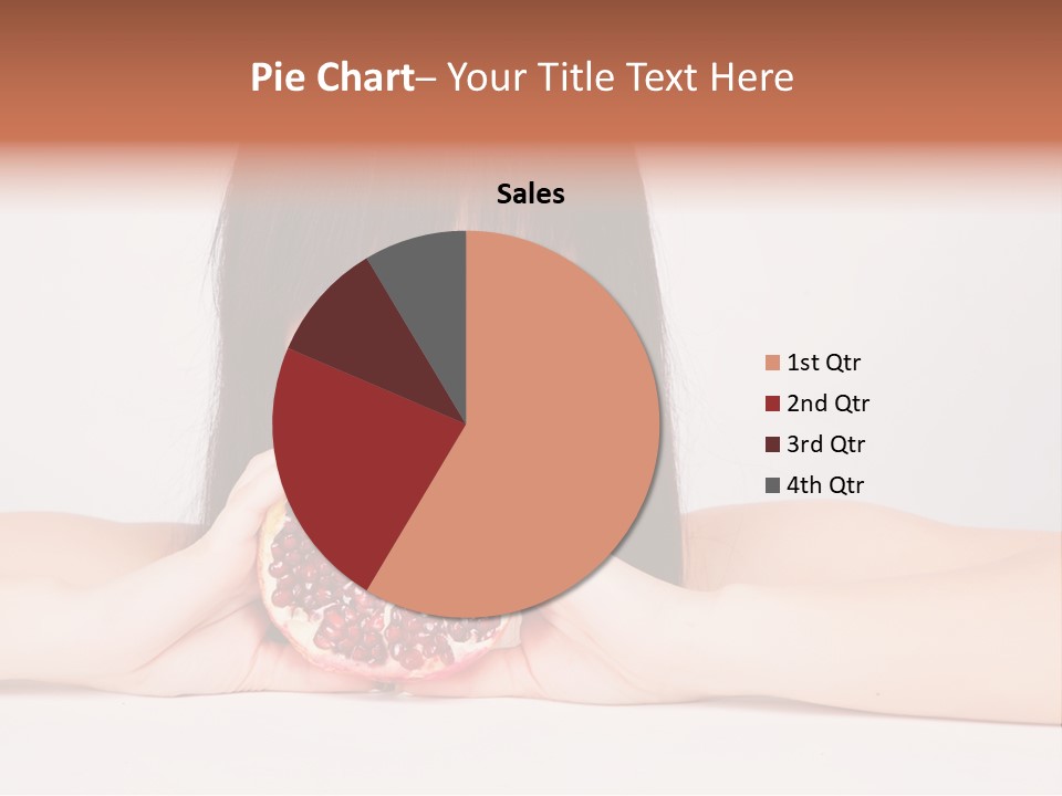 Female Hair Happy PowerPoint Template