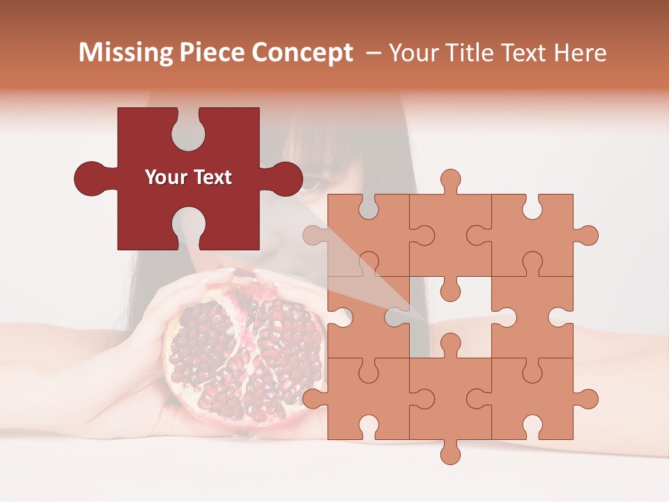 Female Hair Happy PowerPoint Template