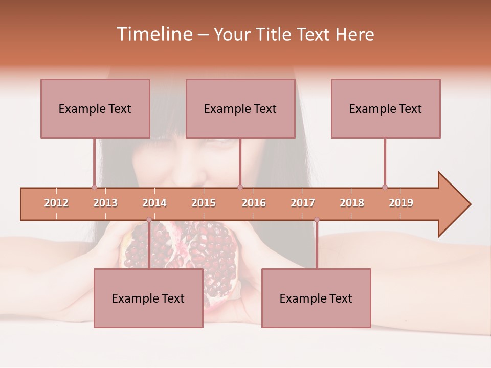 Female Hair Happy PowerPoint Template