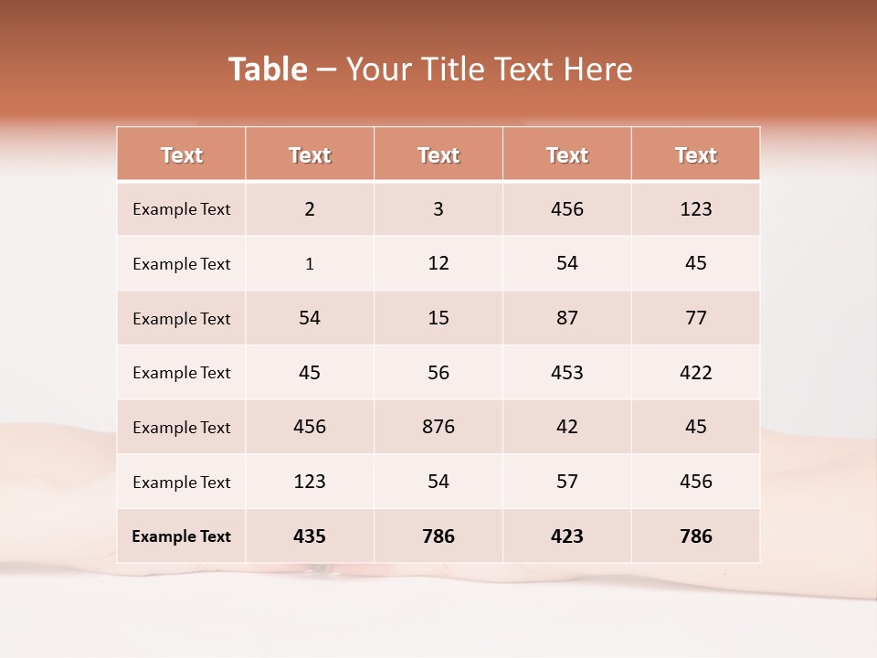 Female Hair Happy PowerPoint Template