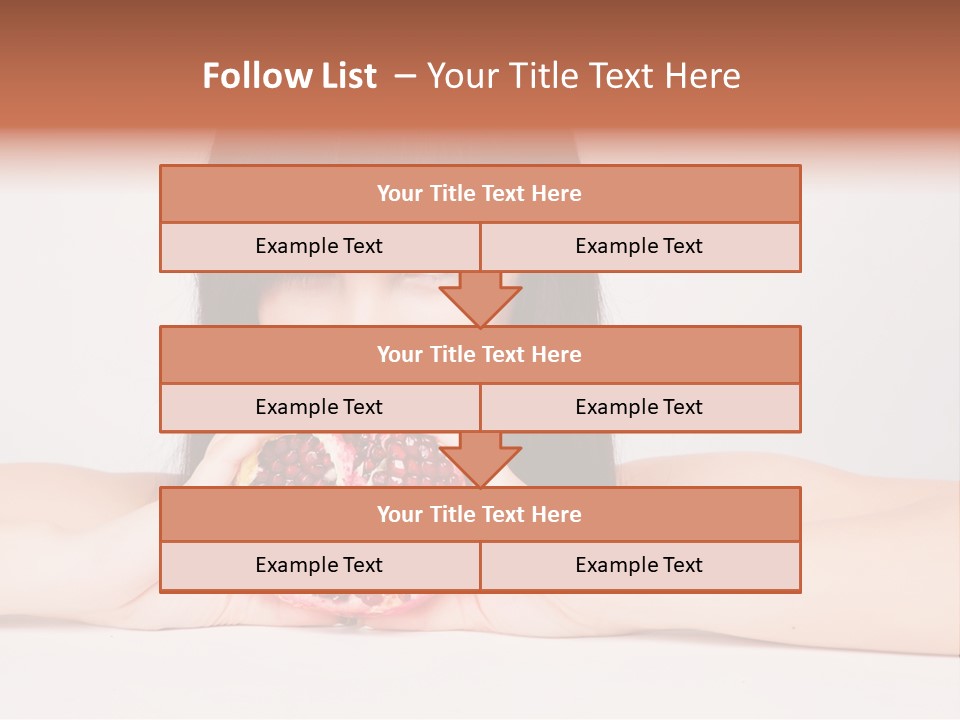 Female Hair Happy PowerPoint Template