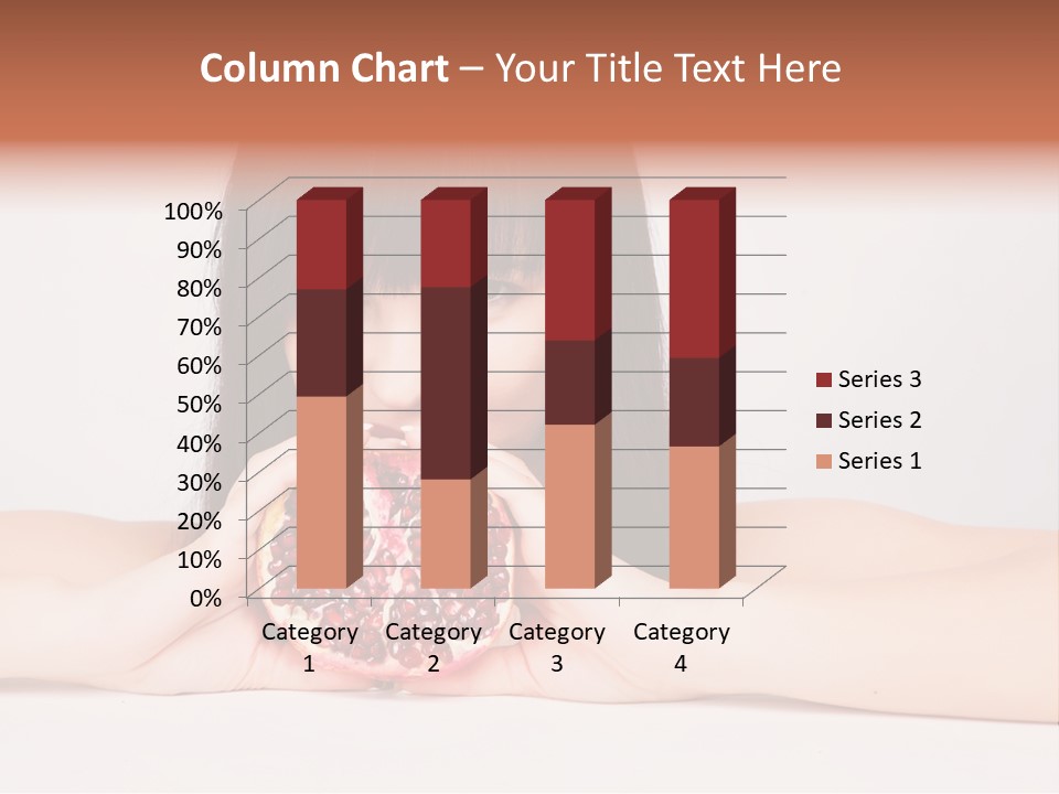 Female Hair Happy PowerPoint Template